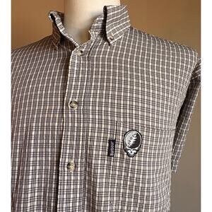 Grateful Dead Steal Your Face Barbour Short Sleeve Shirt (XL)